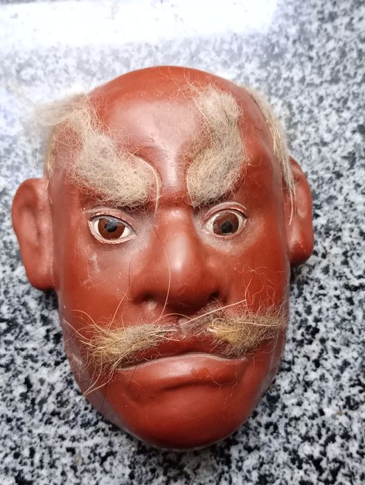 Japońskie maski teatralne Noh Meji miniaturowe