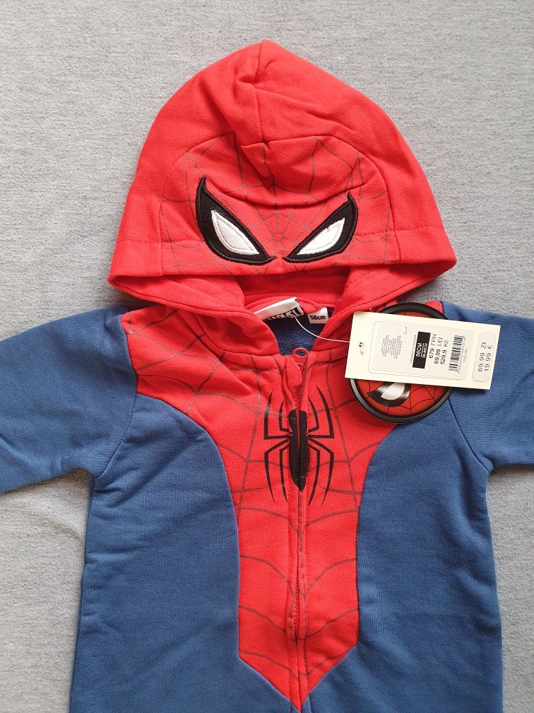 kombinezon pajac pajacyk dresowy 56 spidey spiderman marvel avengers