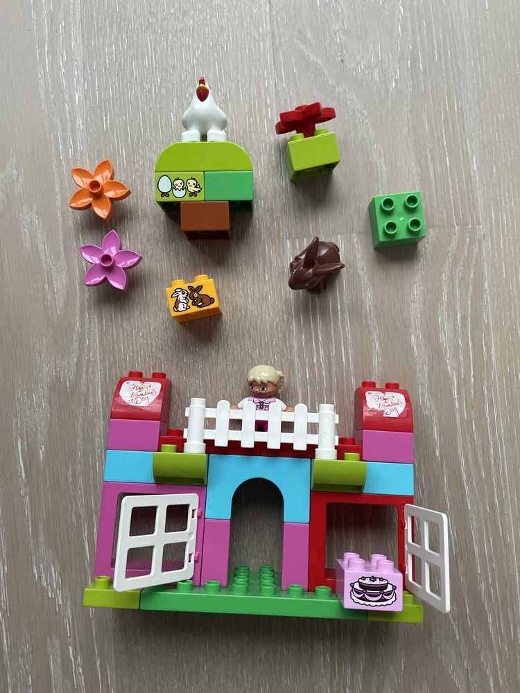 10571, Lego Duplo, zestaw z różowymi klockami, pudełko