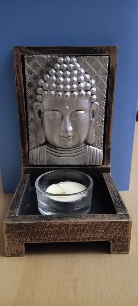 Porta velas com Buda