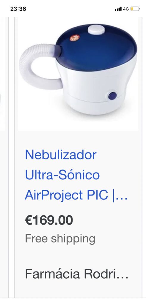 Nebulizador aerossóis PIC ultrasonic