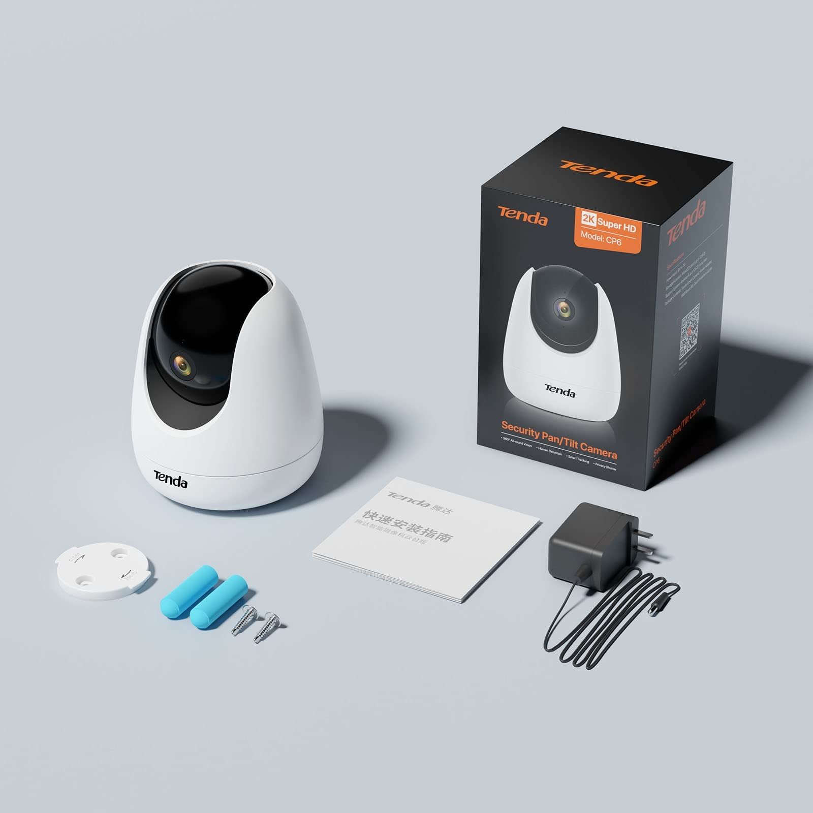 Tenda Cp3 Kamera Wewnętrzna 1080P Wifi 360 12M Nocny Detekcja Ruchu