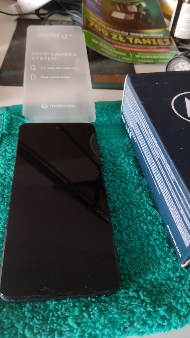 Motorola G22,, 4GB RAM/64 GD dysk, 5000mAh, kamera tylna50/13 mln pix.