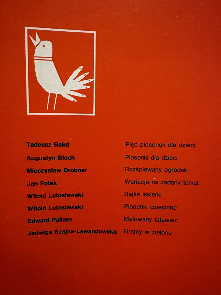 Piosenki dla dzieci na głos i fortepian. Augustyn Bloch