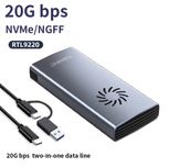 Зовнішня кишеня для SSD M2 NVMe SATA TISHRIC 20 Гбіт/с