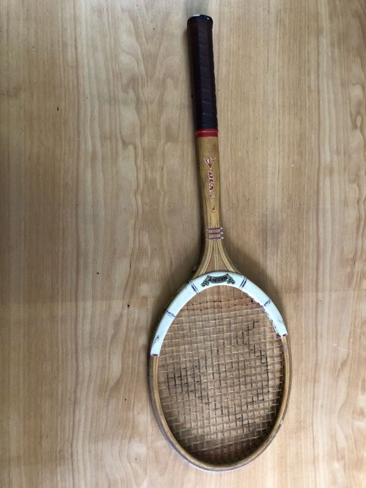 Raquete de ténis vintage Dunlop Maxply Fort em madeira - Rara
