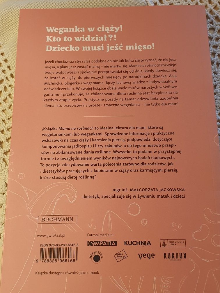 Książka kucharska vege przepisy Mama na roślinach Asja Michn