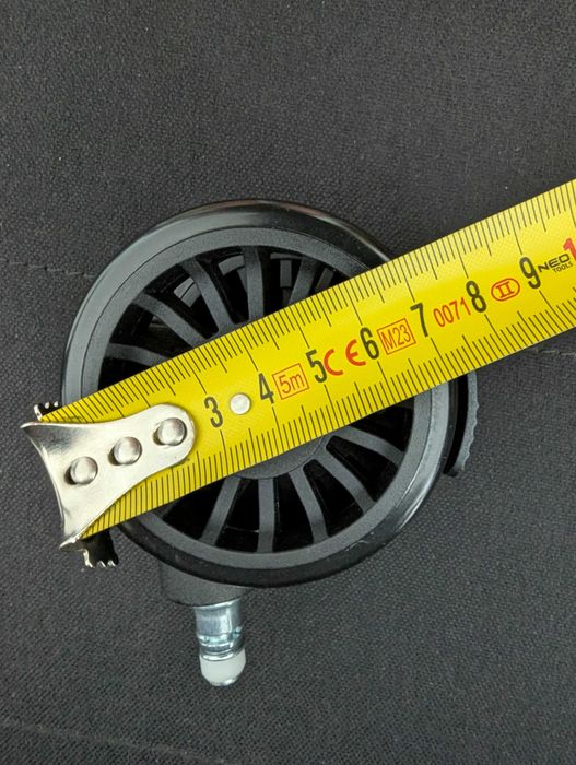 Kółka do fotela obrotowego krzesła biurowego kauczukowe 7cm 5 sztuk