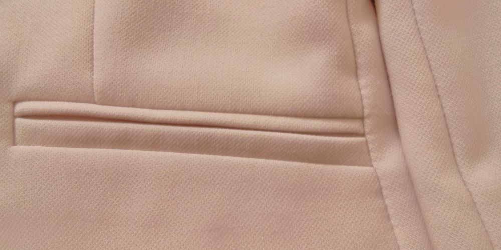 Marynarka damska Bershka do pracy na imprezę blady róż, S (36)