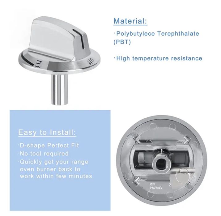 Набір ручок до газової плити 4 шт