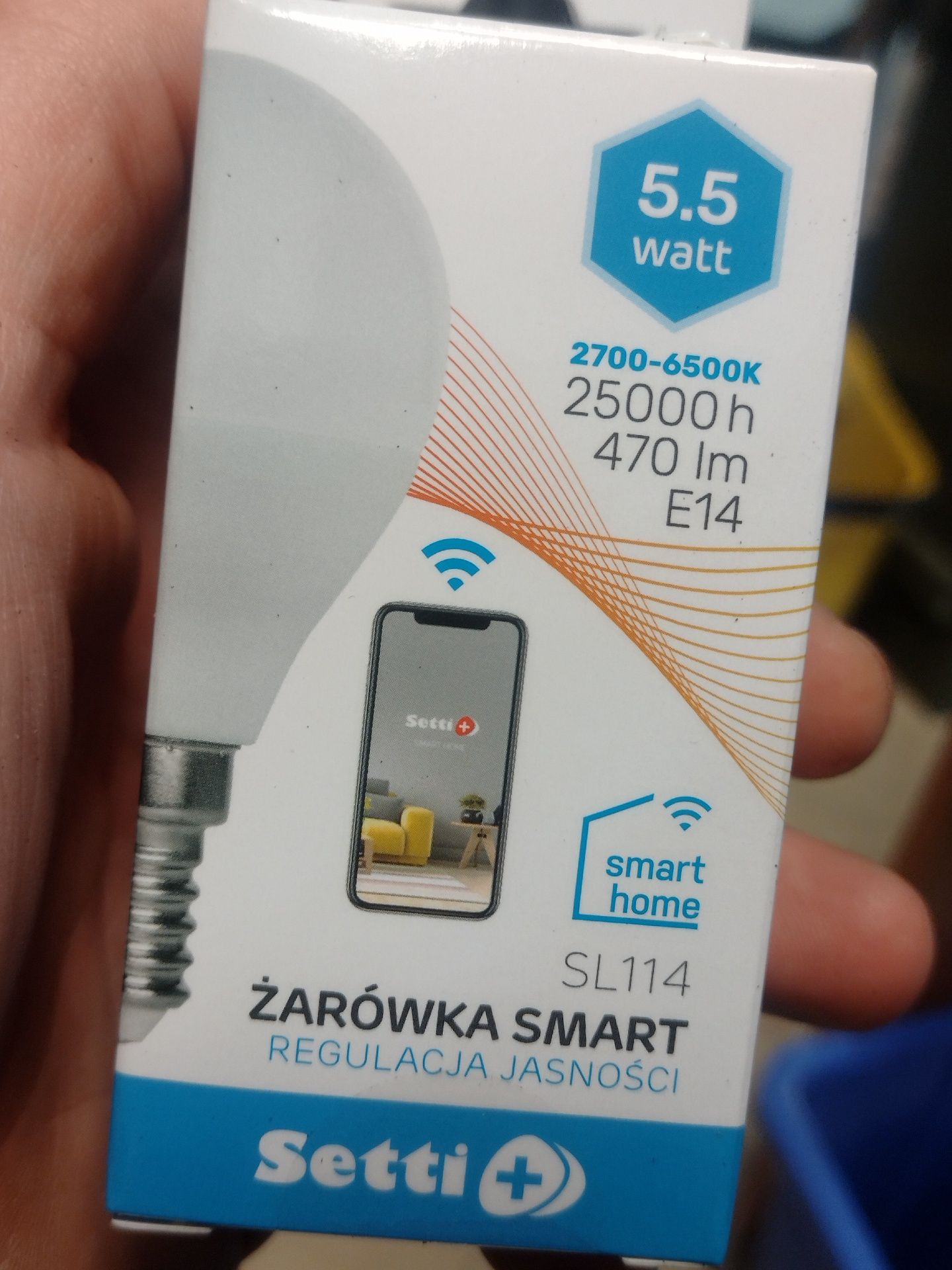 Żarówka Smart setti regulacja jasności 5.5 Watt