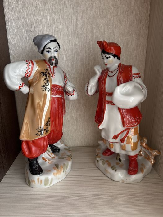 Фарфор Статуэтки Одарка та Карась Пара