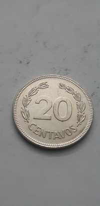Ekwador 20 centavo - 1980 rok - real foto