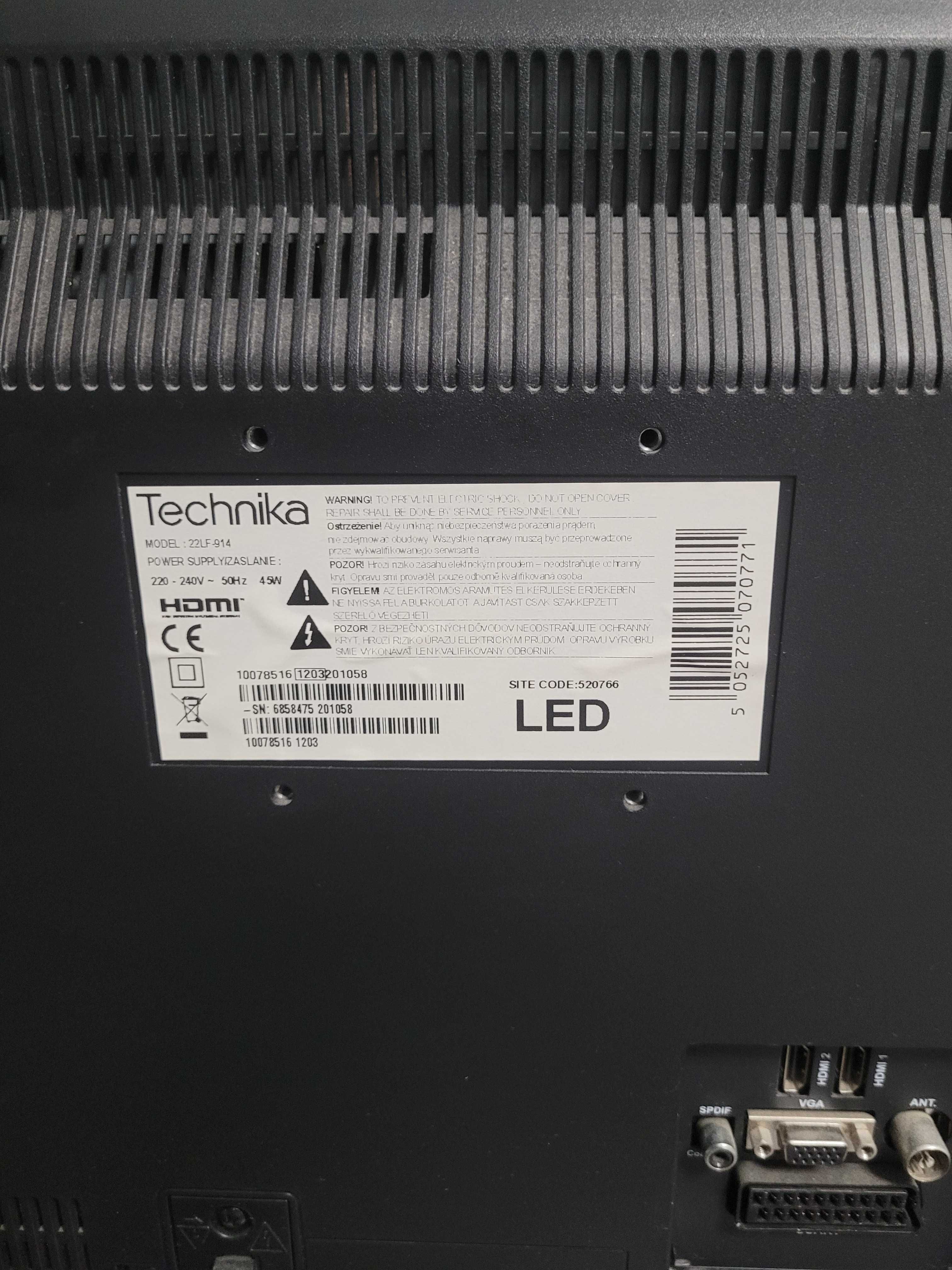 TELEWIZOR, monitor 22 LED, Sprawny