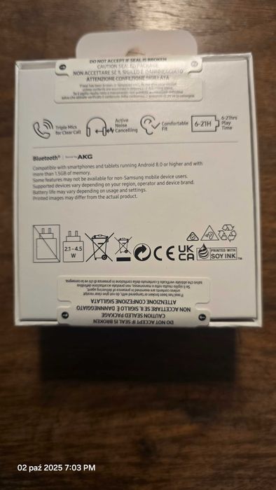 Fabrycznie nowe słuchawki Galaxy Buds FE