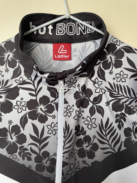 Футболка спортивна чорно-біла S