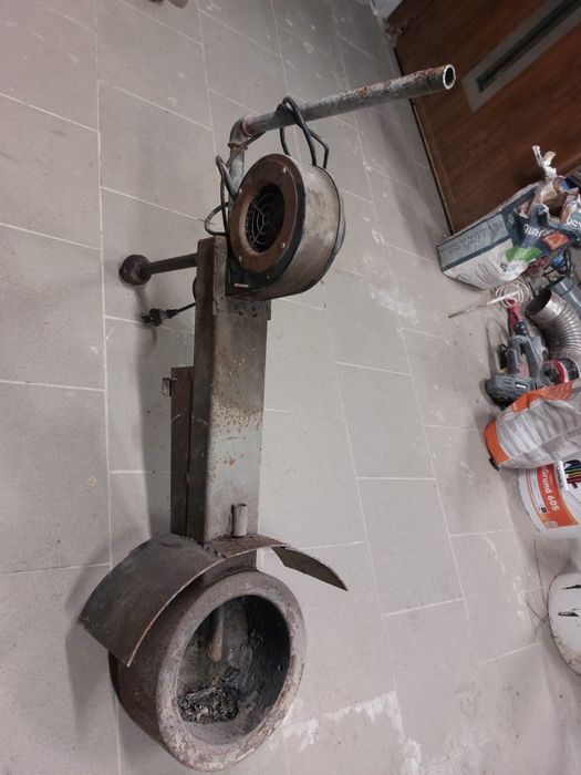 Palnik na olej przepracowany z wentylatorem