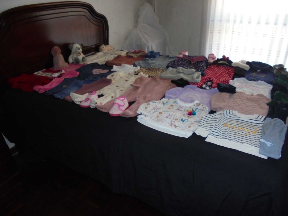 lote de roupa de menina bebé o gatinho