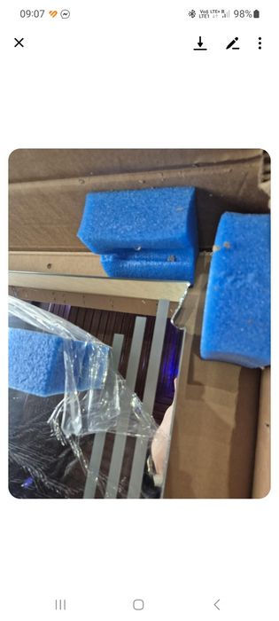 Lustro led z zegarem plus temperatura