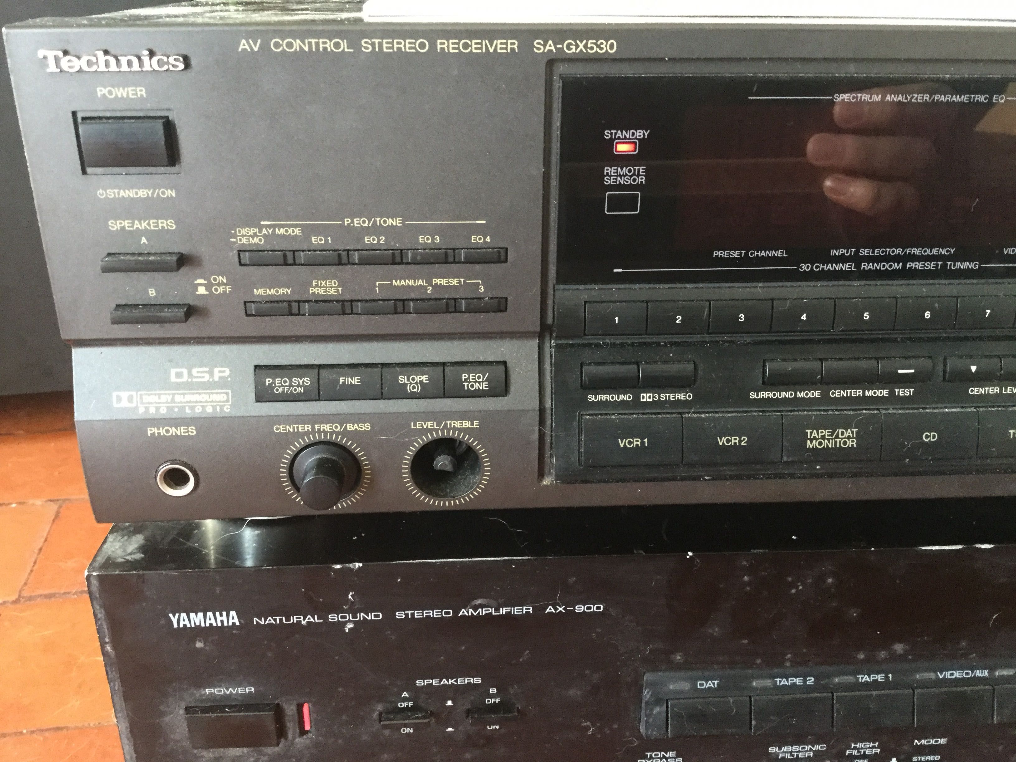 Yamaha AX900 / Technics SA-GX530 - Stereo Amplifier / Stereo Receiver