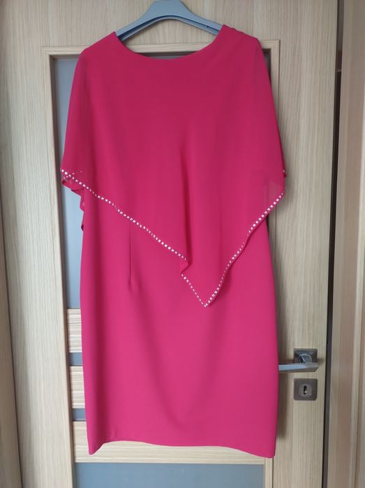 Sukienka damska malinowa  rozm 44