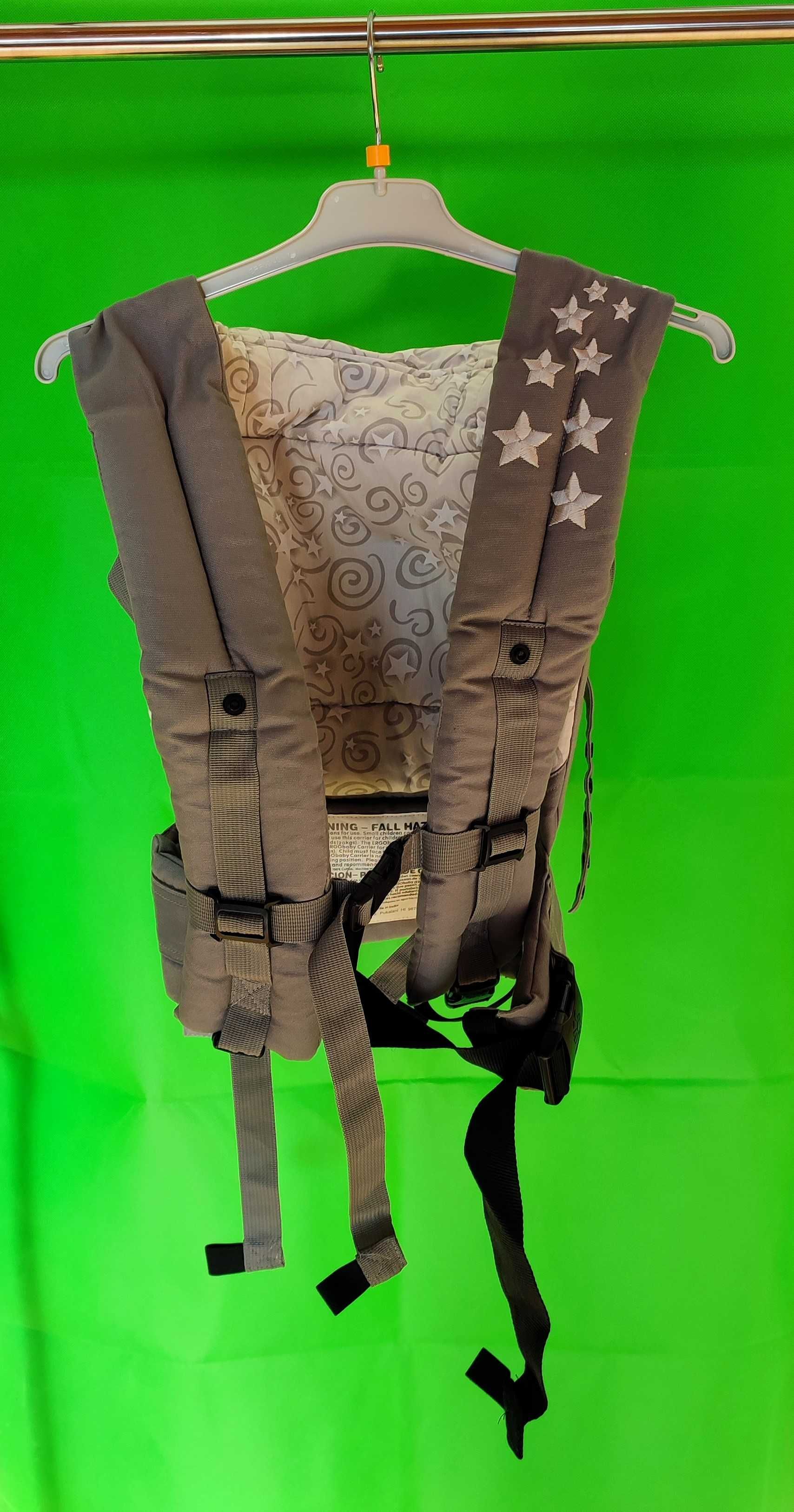 Mochila Porta-Bebés Ergobaby Original | Marsúpio Cinzento com Estrelas