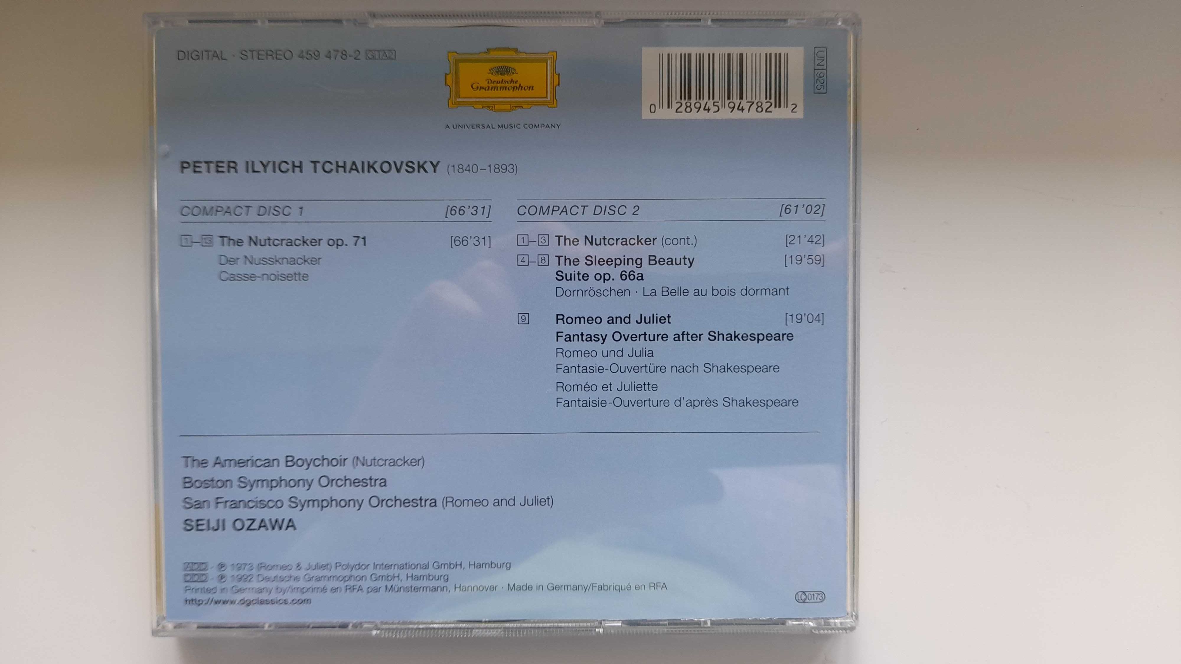 Чайковский Щелкунчик 2CD Ozawa