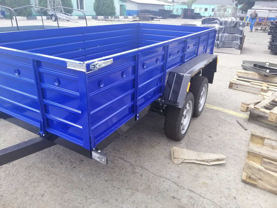 Двовісний причеп Кремінь+ посилений від заводу Коріда-Тех, авто причіп