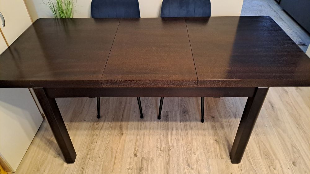 Stół rozkładany ciemny brąz