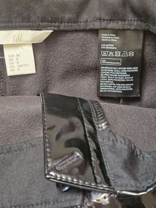 Спідниця демісезон H&M 38 лакова