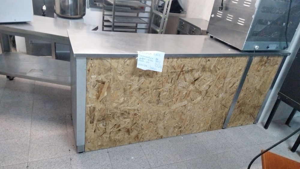 Bancada de inox com 2 metros