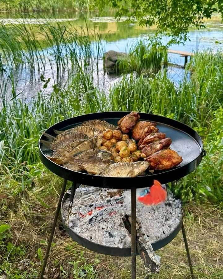 Сковорода із диска 60 і 50 см для пікніка BBQ природи садж мангал