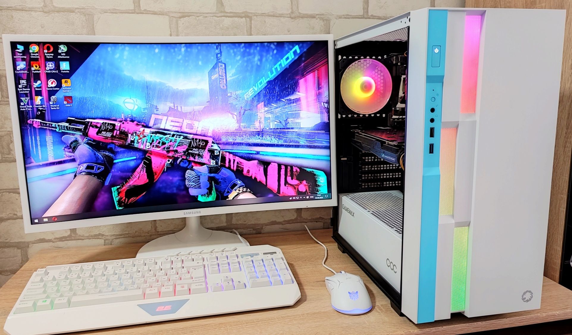 Игровой ПК i5 10400f GTX 1070 8GB STRIX CS2 GTA 5 WOT fortnite RUST