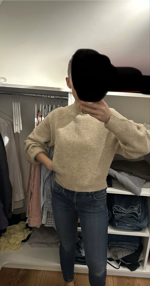 Sweter krotki na koszule Mamgo xxs