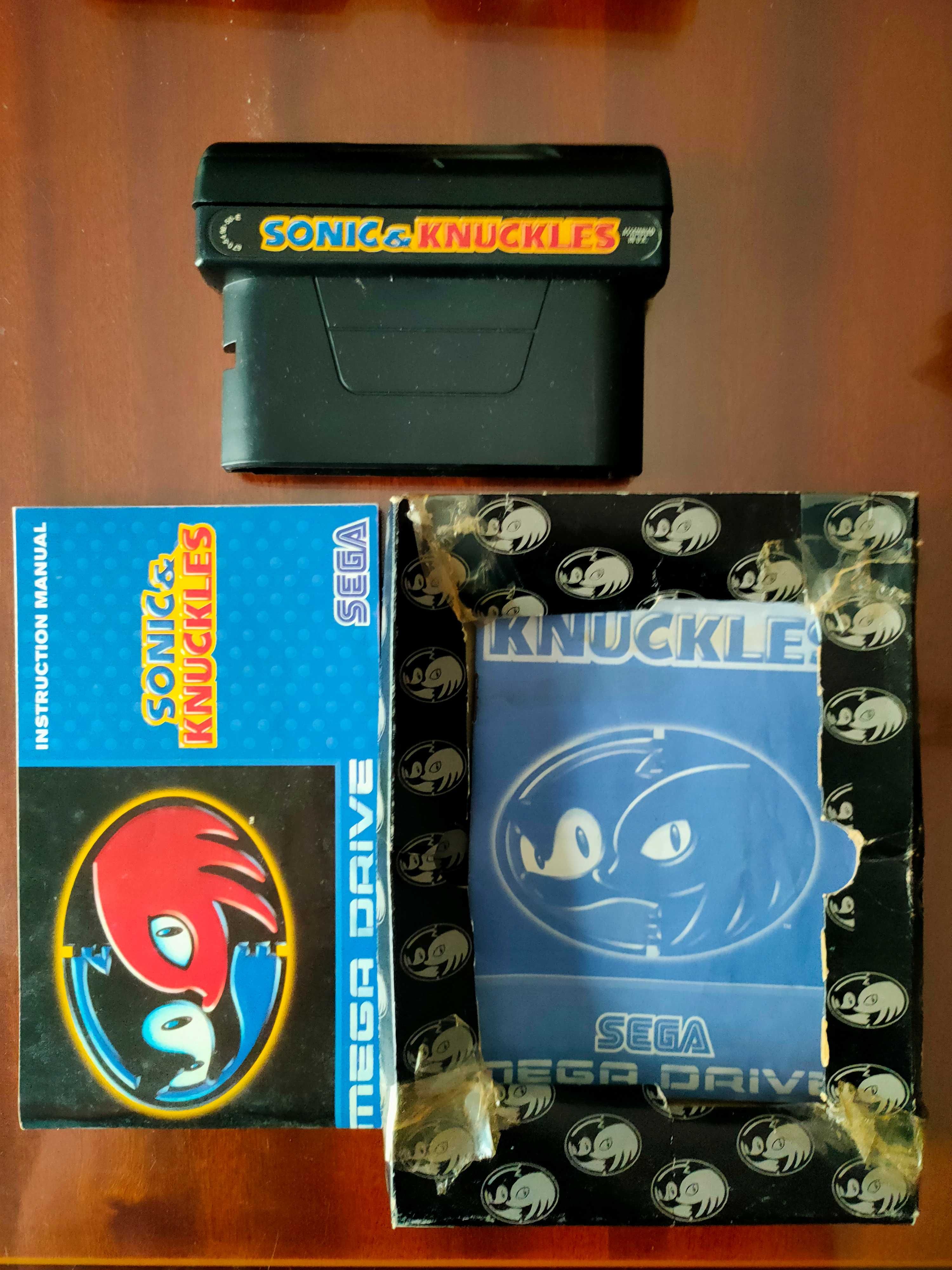 Sonic knuckles Mega Drive impecável