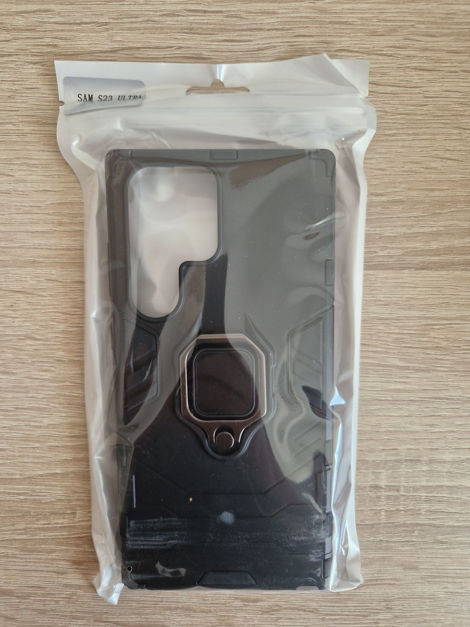 Etui Ring Armor Case do Samsung Galaxy S23 Ultra Czarny