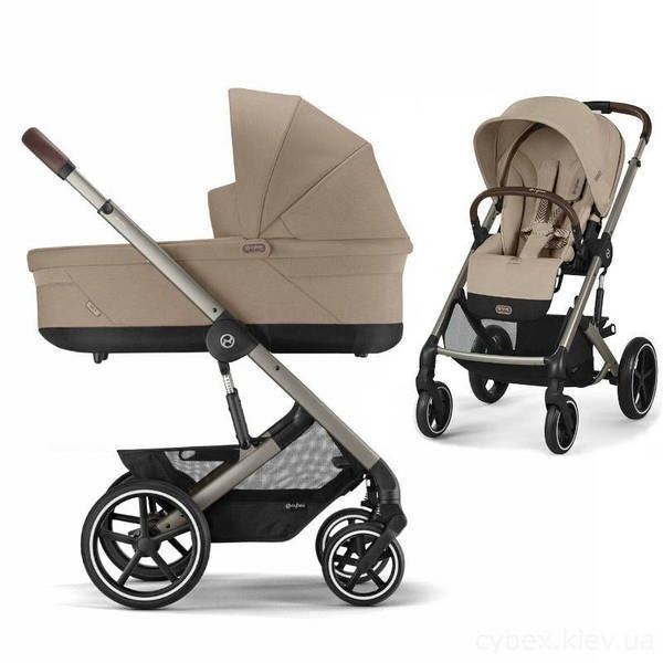 Коляска Cybex Balios S Lux Taupe 2 в 1 Almond Beige 2025р.
