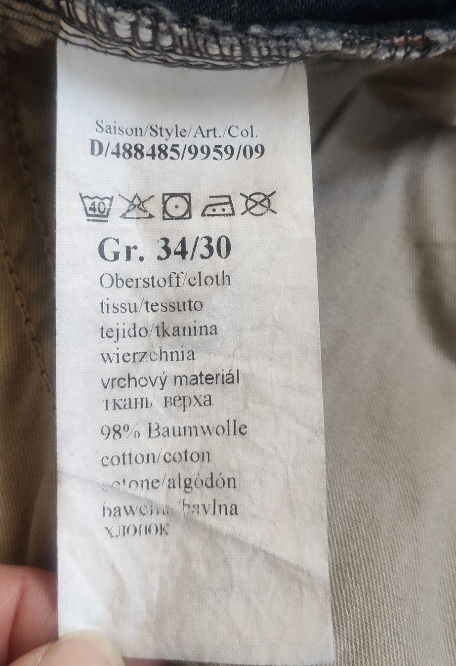 Camel Active Woodstock Related Fit męskie spodnie jeansowe W34 L30