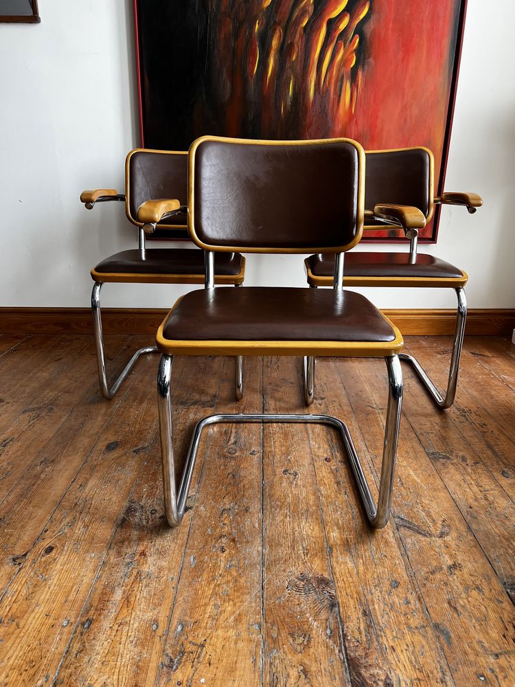 Thonet Marcel Breuer krzesło S64 skóra