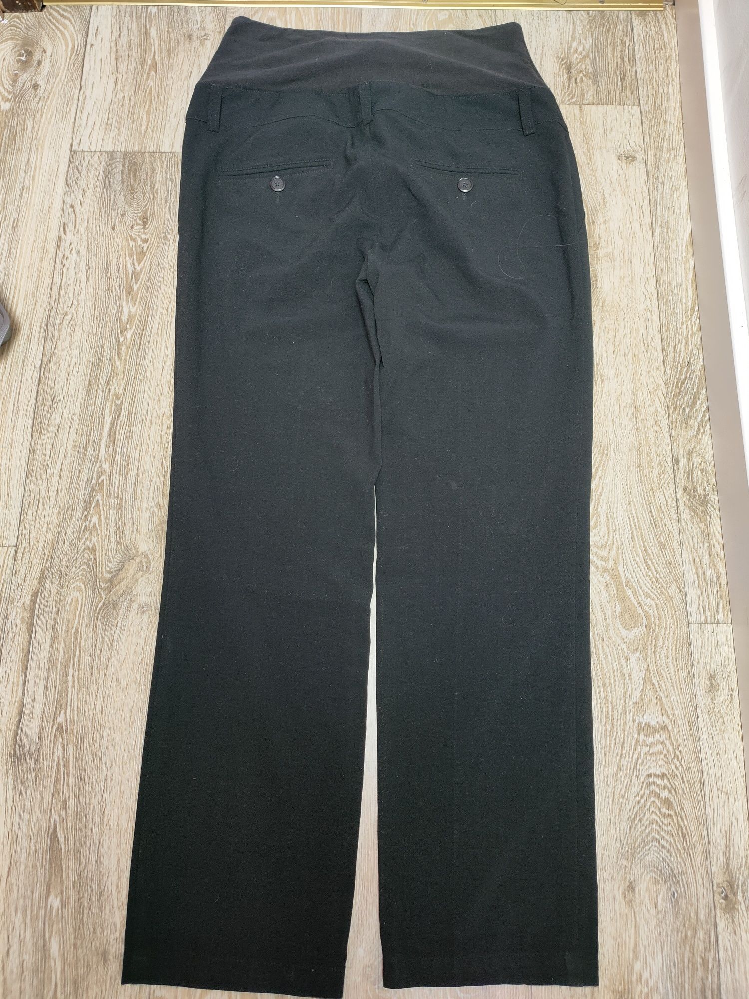 Spodnie ciążowe materiałowe czarne czerń H&M mama 38 M eleganckie