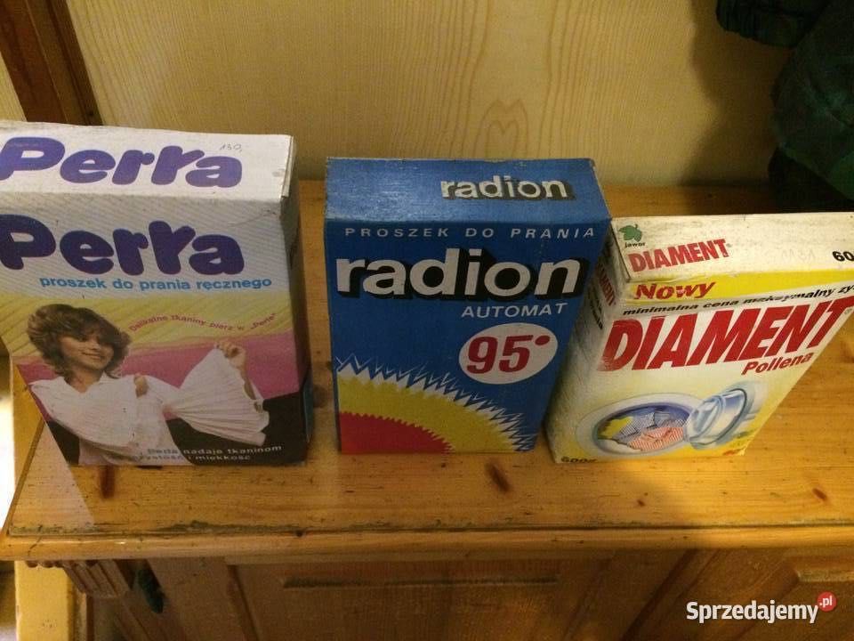 Proszek do prania PRL, proszki Perła, Radion, Diament