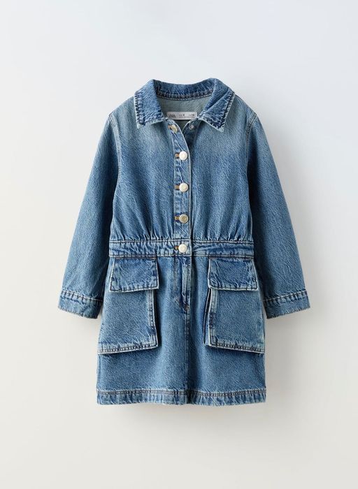Джинсова сукня ZARA нова XXS дівчача жіноча джинсове плаття