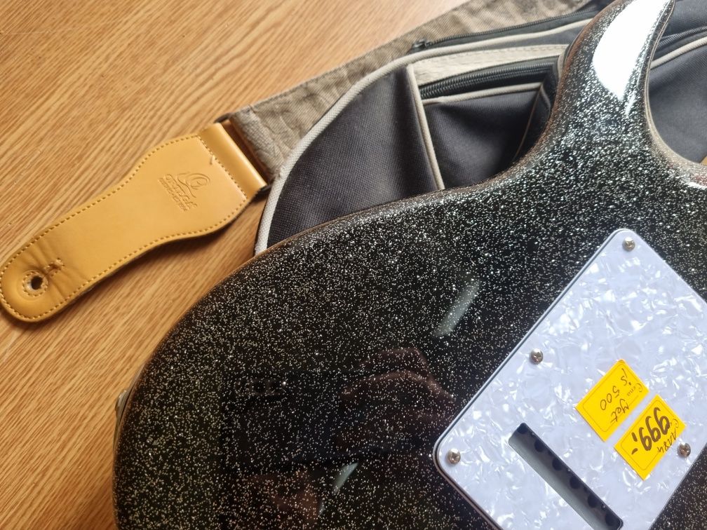 Gitara elektryczna JET js jak nowa pokrowiec pasek ortega