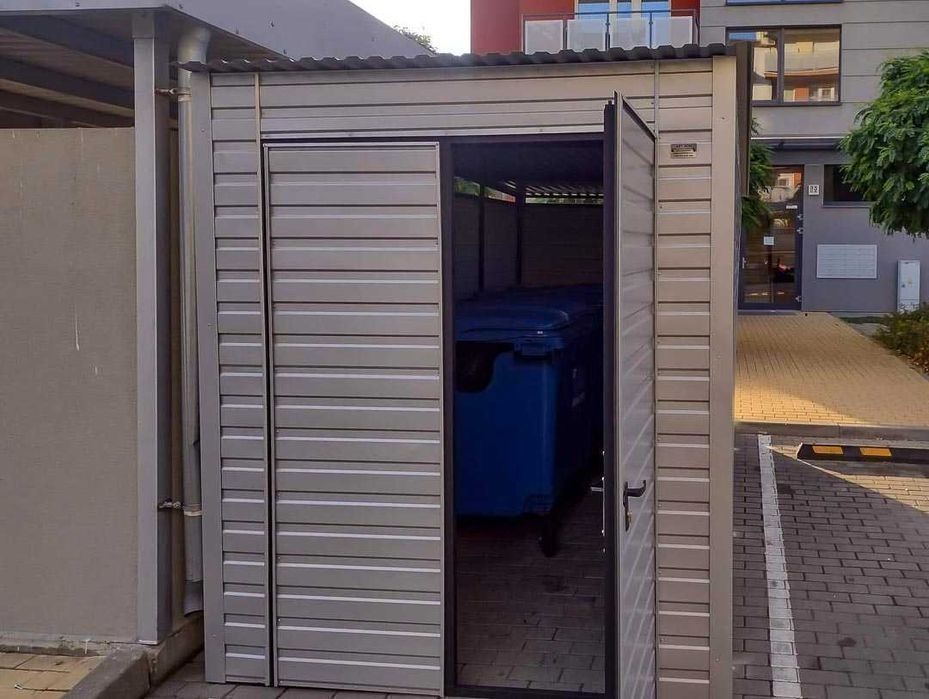 Zabudowa koszy na śmieci | Wiata | Altana śmietnikowa | Jesienna PROMO