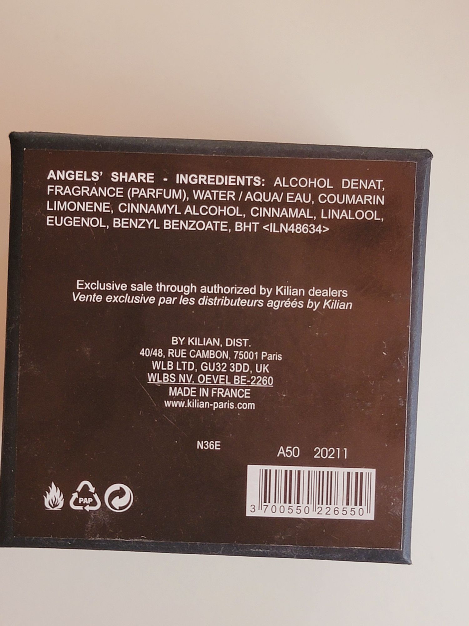 Kilian Angels' Share 50 ml не підійшов аромат