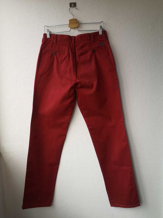 Calças bourdeaux Aberdeen / Cortefiel, tamanho 42