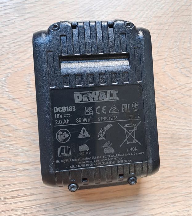 Bateria dewalt 2.0Ah., elektronarzędzia