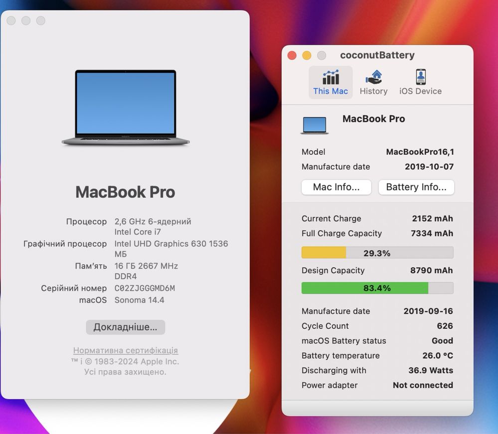 MacBook Pro 16’’ 2019 і7 16GB|512GB+4GB•ГАРАНТІЯ ＞Київ ТЦ Олімпійський