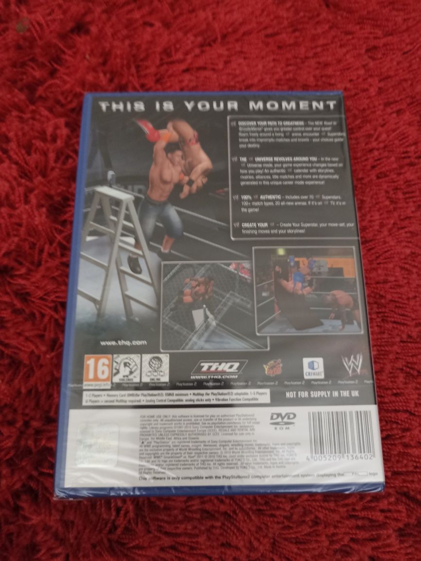 Jogo WWE SmackDown vs RAW PS2 novo