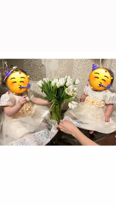 Святкові сукні 80р (двійнята, близнята)